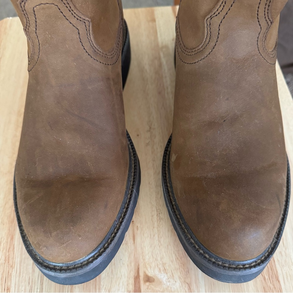 Twisted X Brown and Tan Leather Boots size 10D - Picture 2 of 6